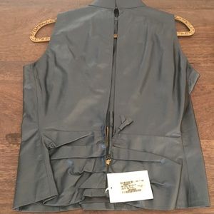 Vintage Yves Saint Laurent Gun Metal Gray top.